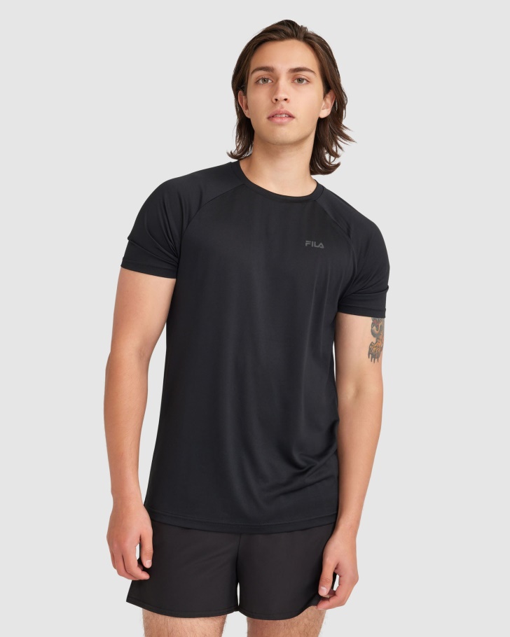 Men's Caleb QDry Tee Fila UK Black