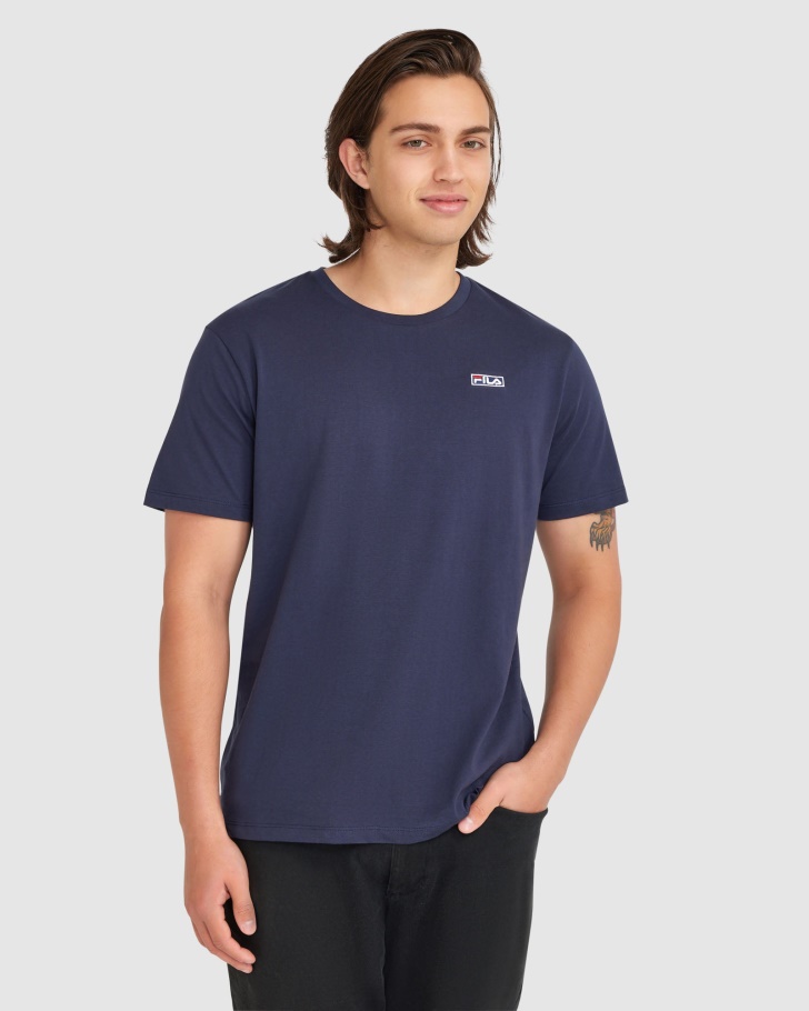 Men's Cian Tee New Navy Fila UK