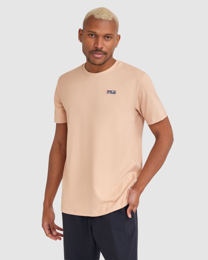 Men's Cian Tee Fila UK Walnut
