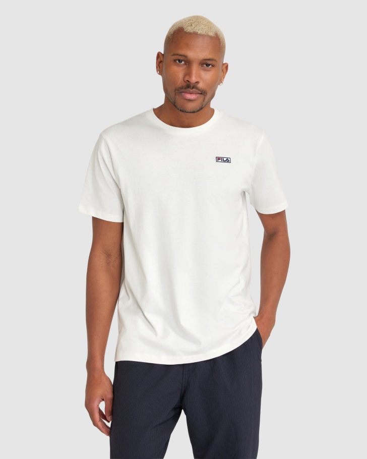 White Fila UK Men's Cian Tee