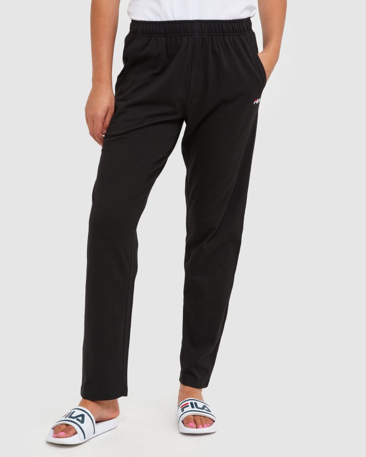 Black Fila UK Classic Unisex Jersey Pant