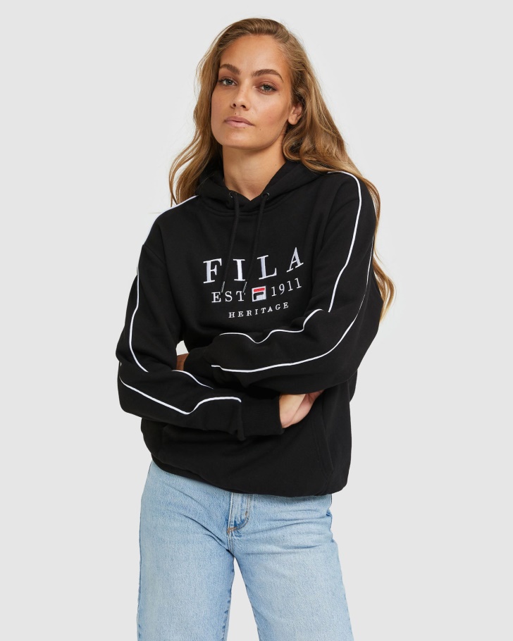 Fila UK Black Unisex Heritage Hood