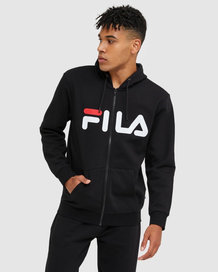 Fila UK Classic Unisex Zip Jacket Black