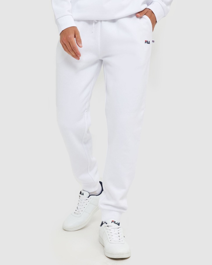 White Fila UK Classic Unisex Pant