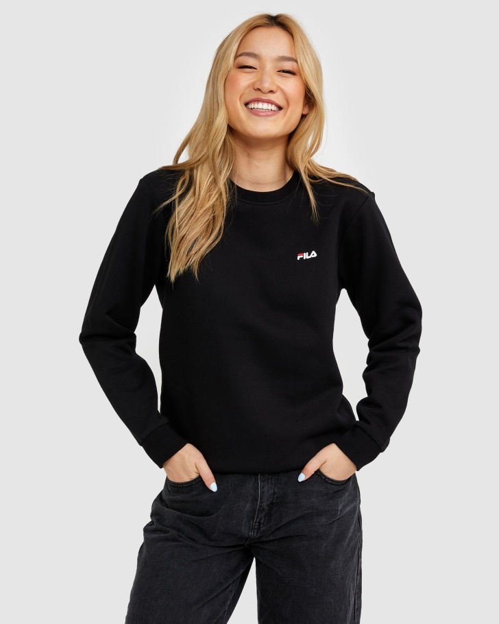 Fila UK Black Classic Unisex Crew 2