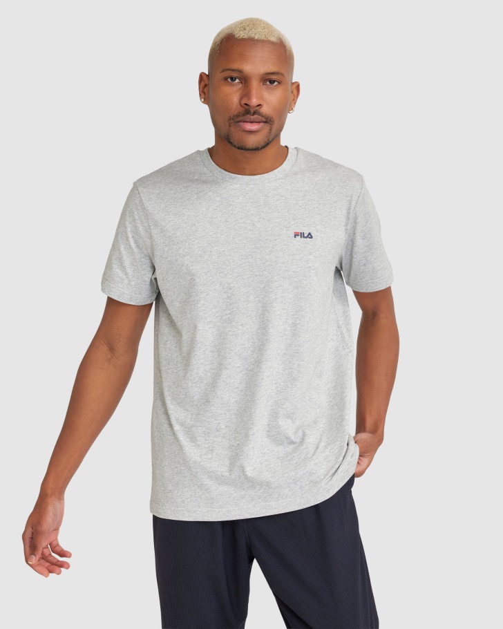 Silver Marle Fila UK Unisex Classic Tee 2