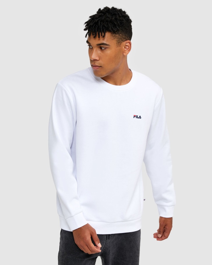 White Classic Unisex Crew 2 Fila UK