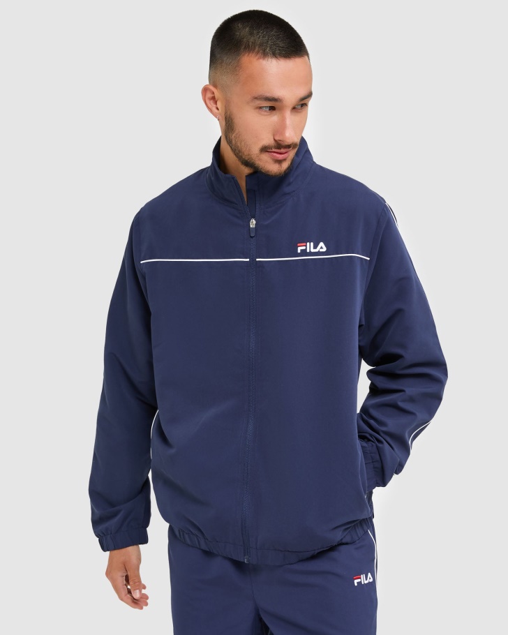 Fila UK Classic Men's Microfibre Jacket New Navy