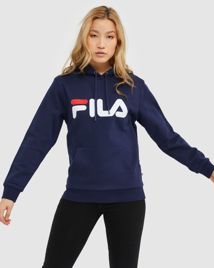 Classic Unisex Hood Fila UK New Navy