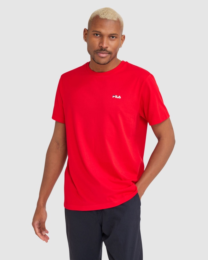 Red Fila UK Unisex Classic Tee 2