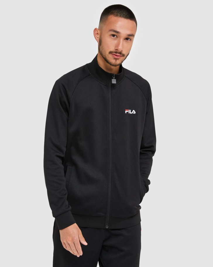 Classic Men's Zip Jacket Black Fila UK