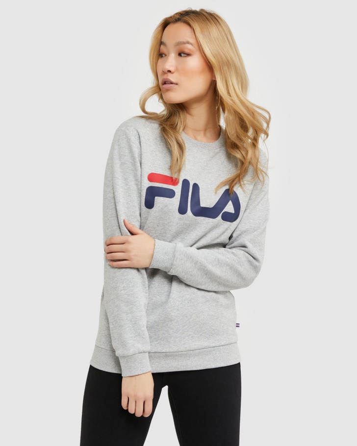 Classic Unisex Crew Silver Marle Fila UK