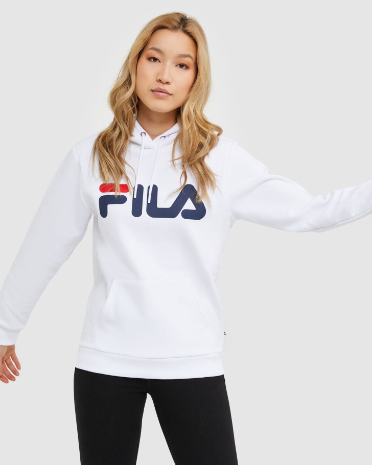 White Classic Unisex Hood Fila UK