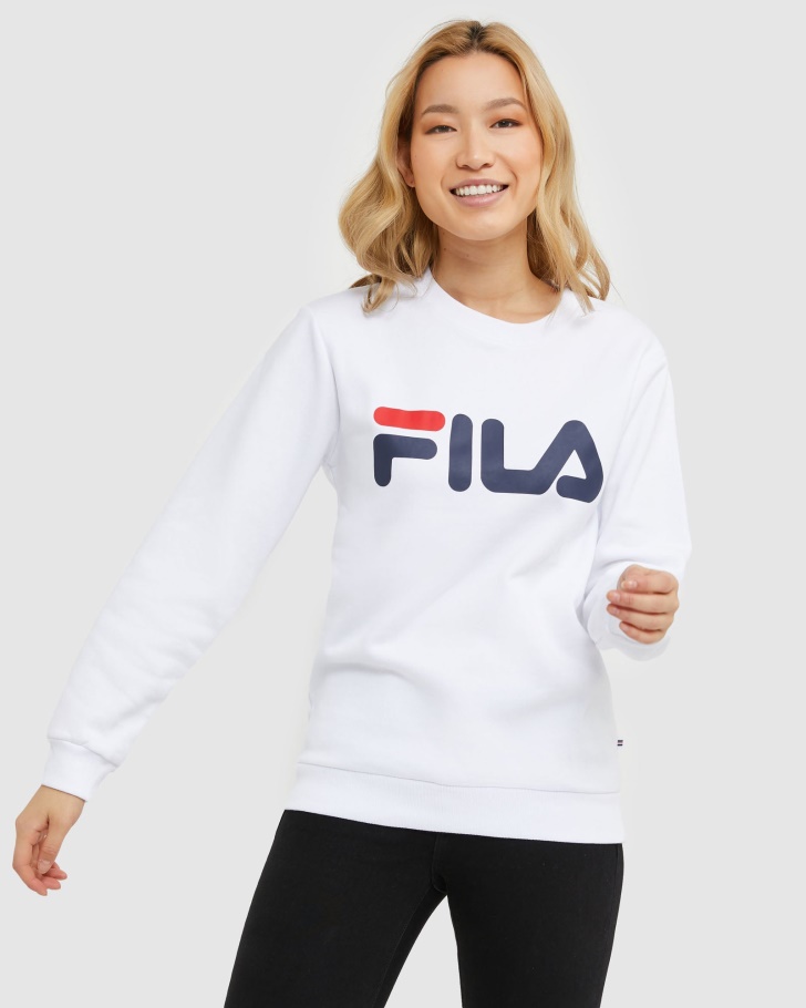 Fila UK White Classic Unisex Crew