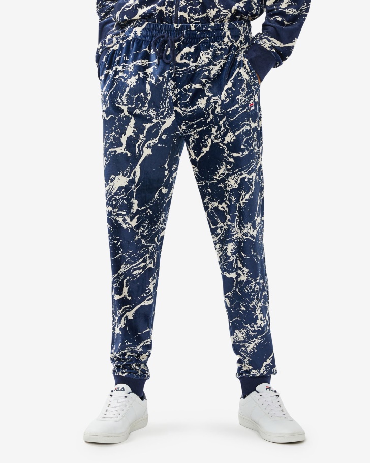 Unisex Aspen Pants Fila UK Navy Marble