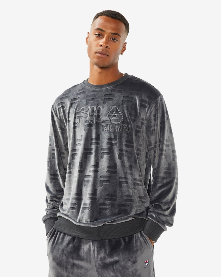 Black Oyster Fila UK Unisex Aspen Crew