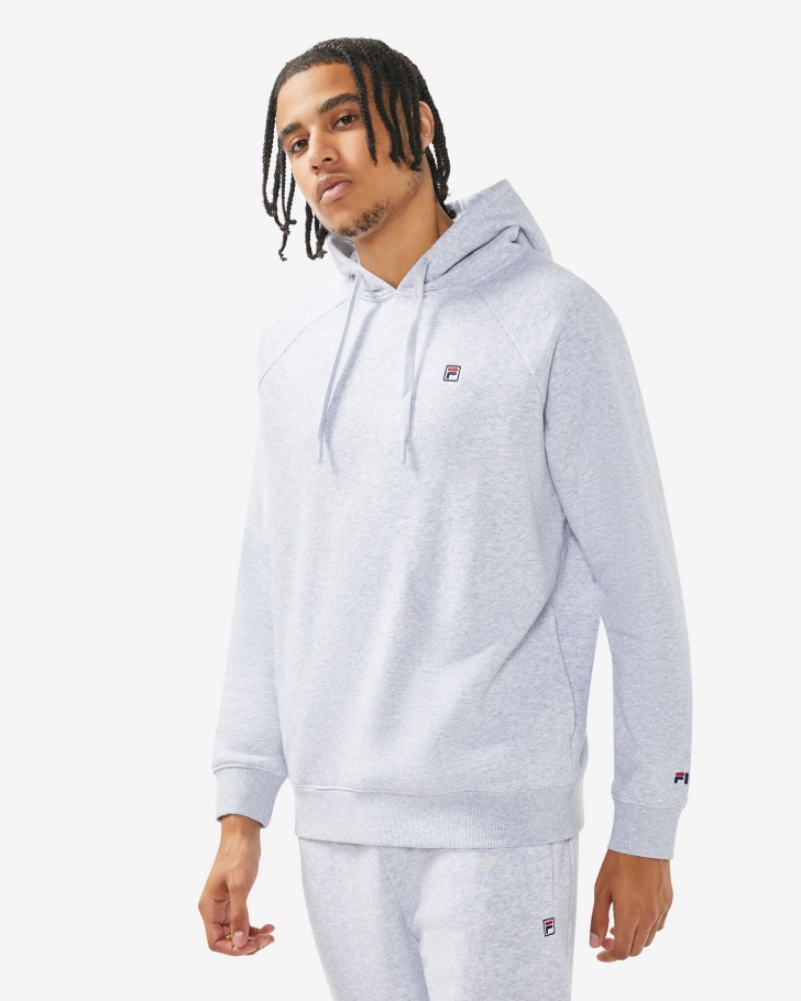 Unisex Badge 3.0 Hood Fila UK Light Grey Marle