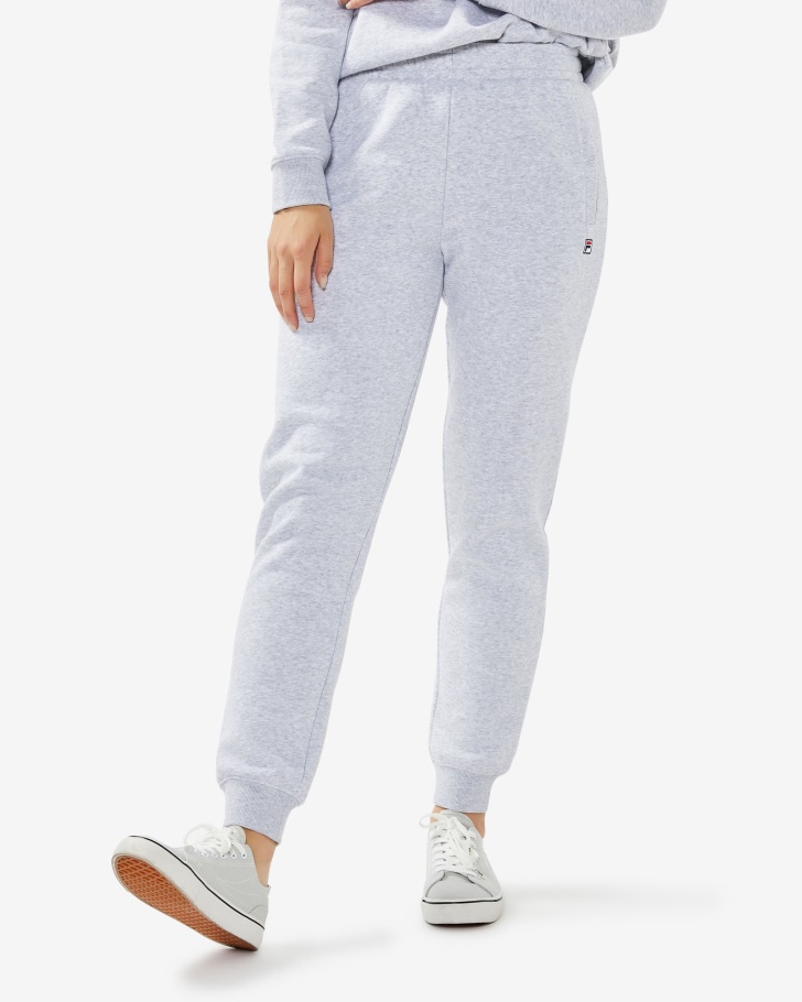 Fila UK Light Grey Marle Unisex Badge 3.0 Pants