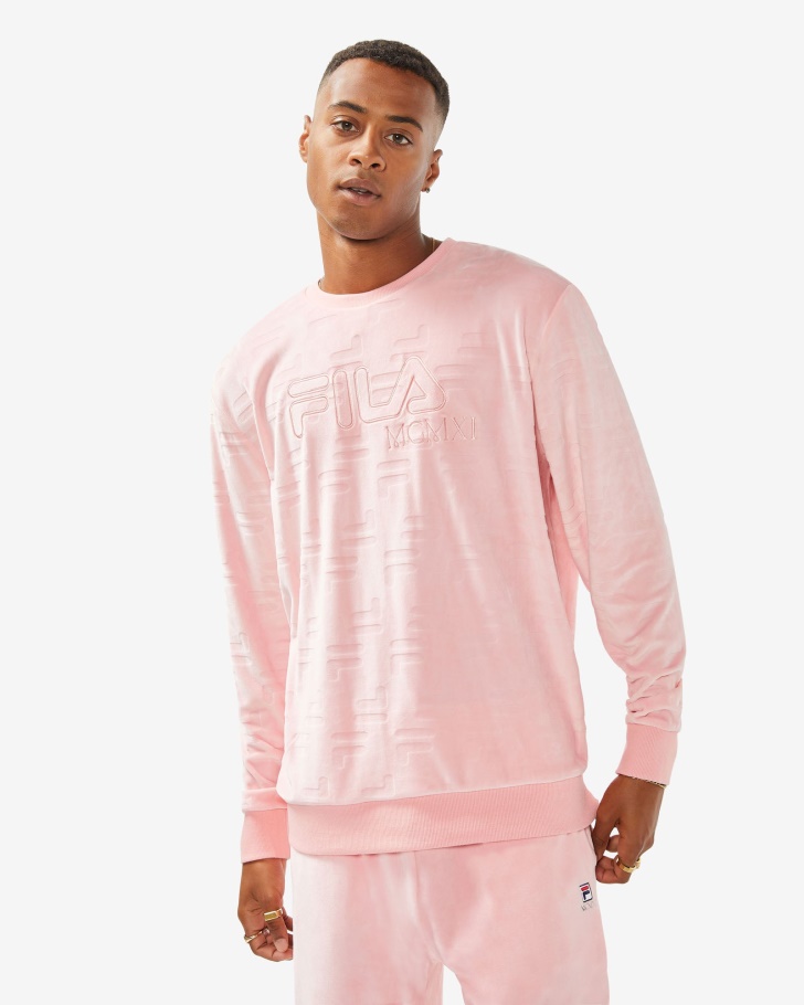 Unisex Aspen Crew Fila UK Pale Rose