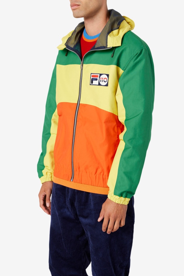 Fila UK Green/Yell/Orange Ski Jacket
