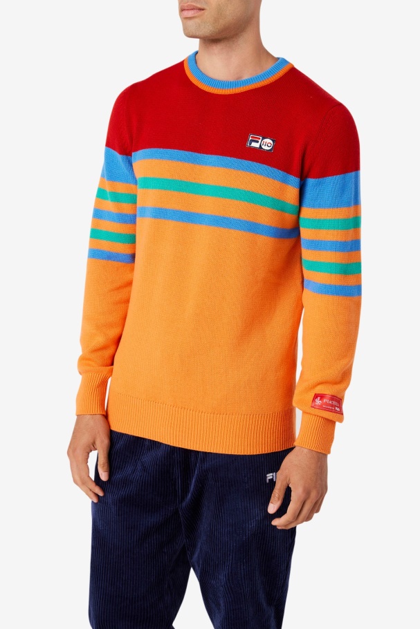 Oran/Red/Green/Blue Cashmere Sweater Fila UK