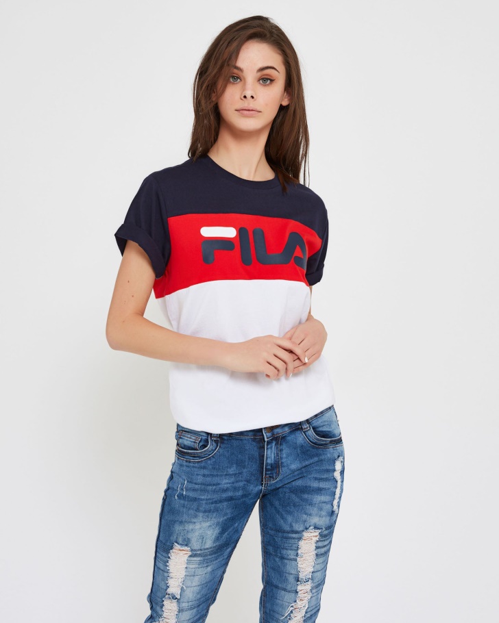 Fila UK Unisex Genoa Tee White