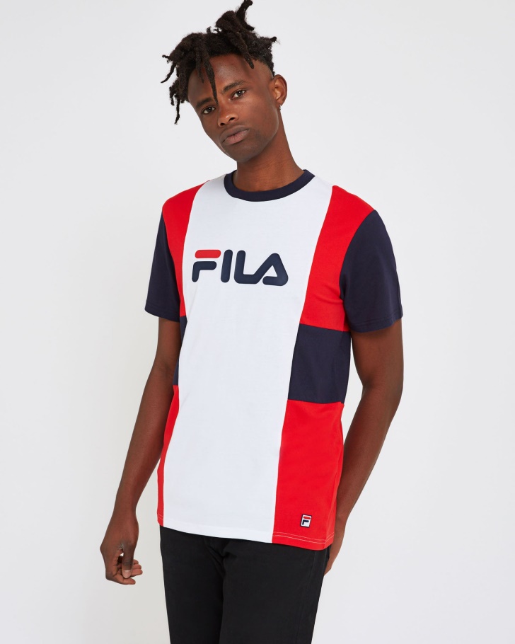 Fila UK Unisex Trieste Tee White