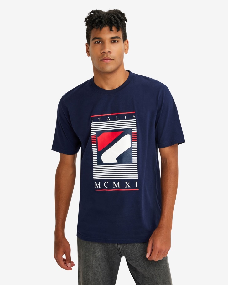 Fila UK Men's Carlos Tee Peacoat