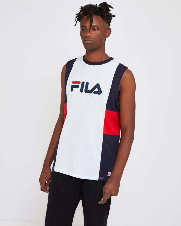 Unisex Verona Tank White Fila UK