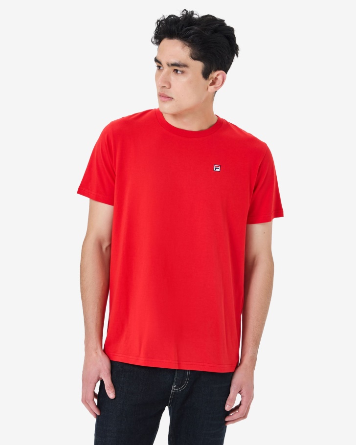 Men's Heritage Badge 2.0 Tee Red Fila UK