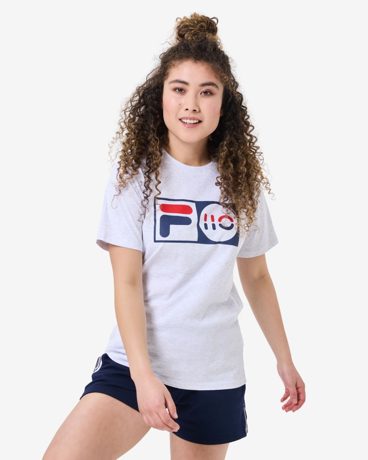 Fila UK Light Grey Marle Unisex Anniversary Tee