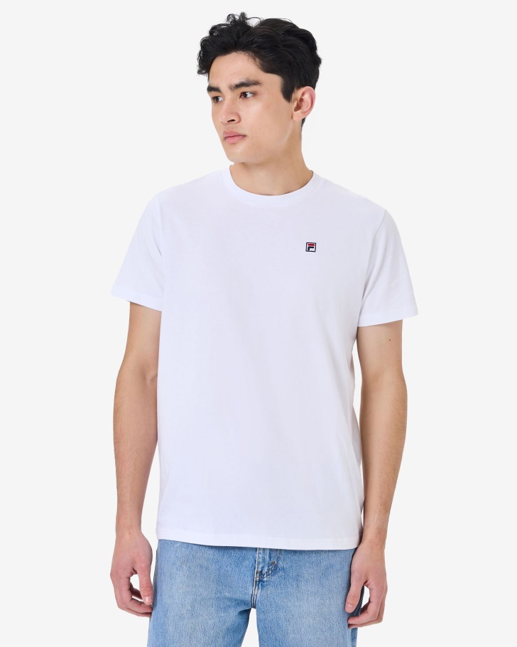Fila UK White Men's Heritage Badge 2.0 Tee