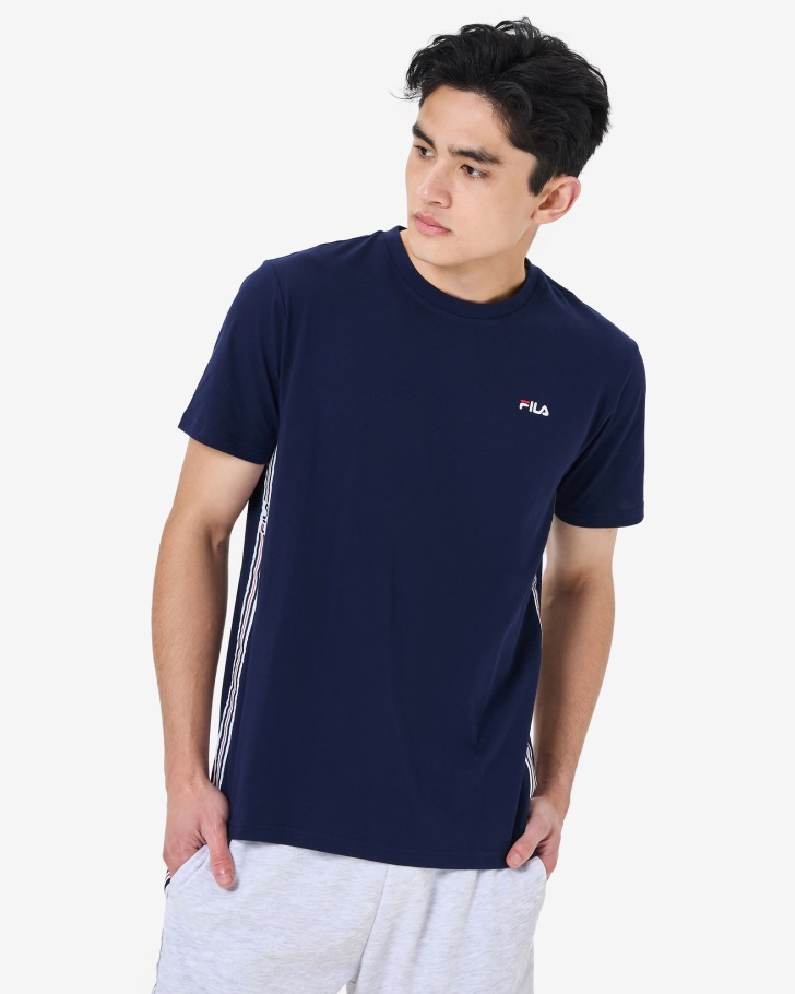 Men's Elias Tee New Navy Fila UK