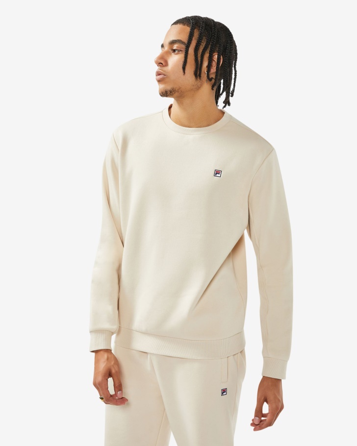 Cosmic Almond Fila UK Unisex Badge 2.0 Crew
