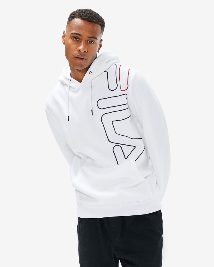 Fila UK Men's Brando Hoody White