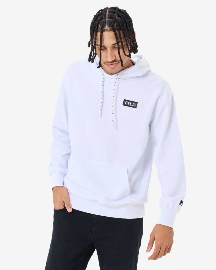 White Unisex Arlo Hoodie Fila UK