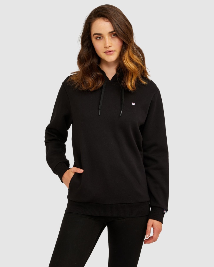 Fila UK Black Unisex Badge 2.0 Hood