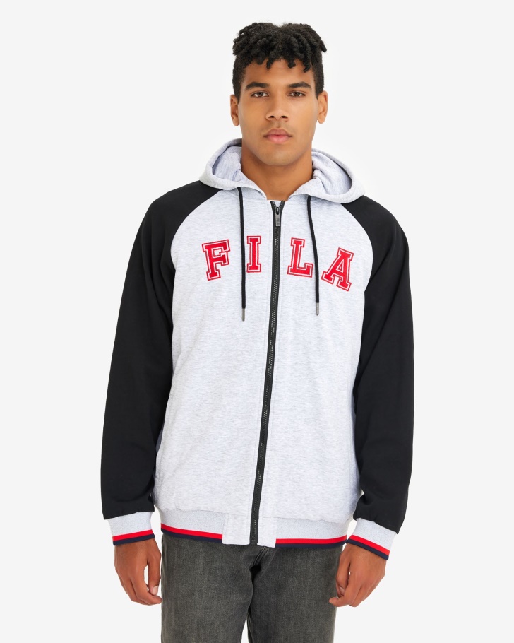 Men's Luis Jacket Fila UK Light Grey Marle
