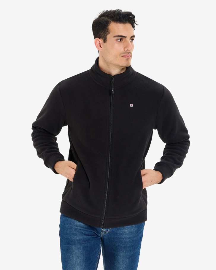 Black Fila UK Men's Easton Jacket