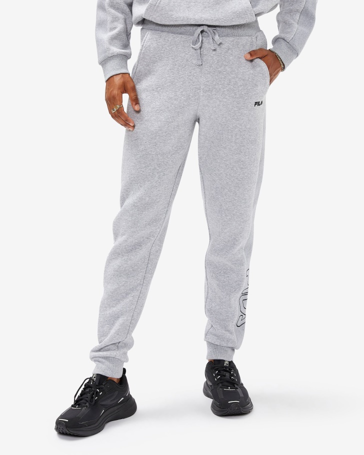 Grey Marle Fila UK Men's Jay Trackpant