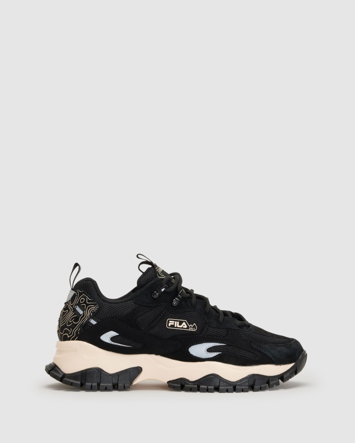 Black/Ecru Fila UK Men's Ray Tracer TR2