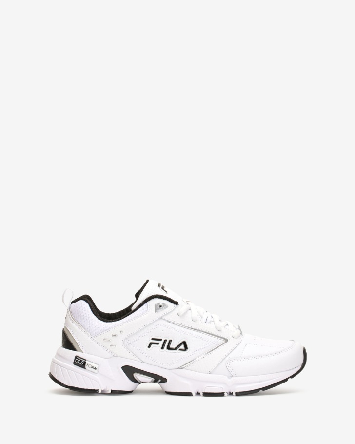 Fila UK Men's Memory Decimus 8 White/Black/Met Silver