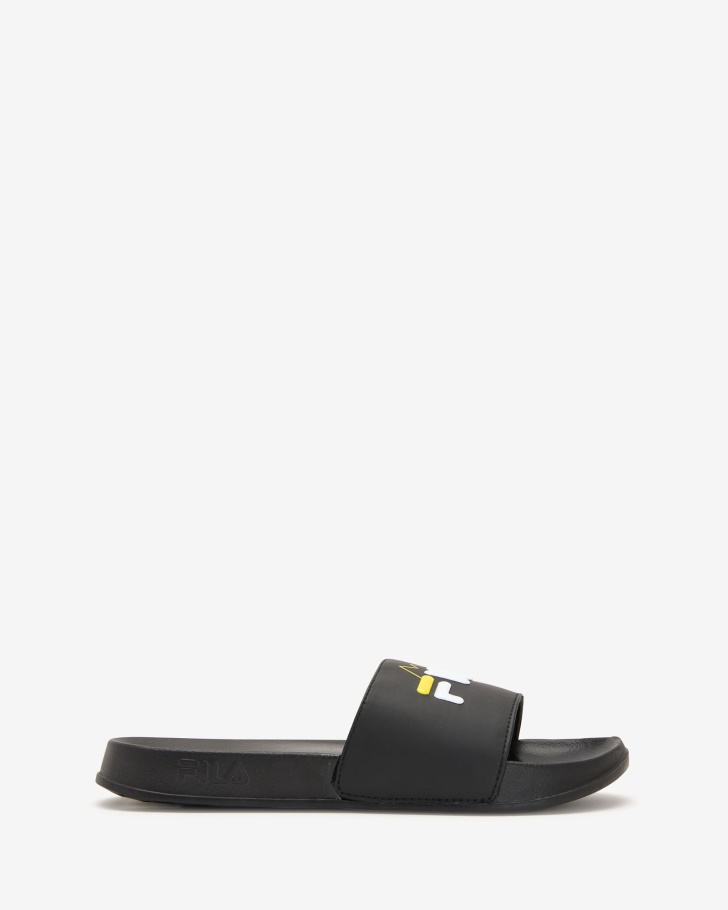 Unisex Fila UK Seceda Slide Black/Yellow Fila UK