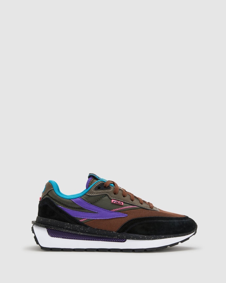Fila UK Men's Fila UK Renno Black/Pcone/Elpurp