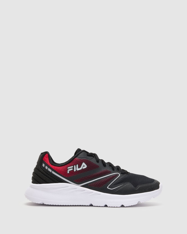 Black/Red/White Men's Memory Panorama 8 Fila UK