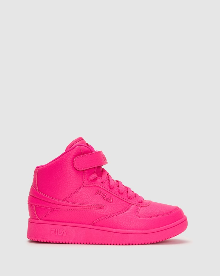 Women's A-High Pinkglo/Pinkglo Fila UK