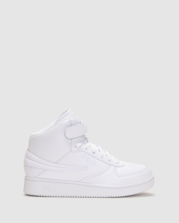 White/White Women's A-High Fila UK