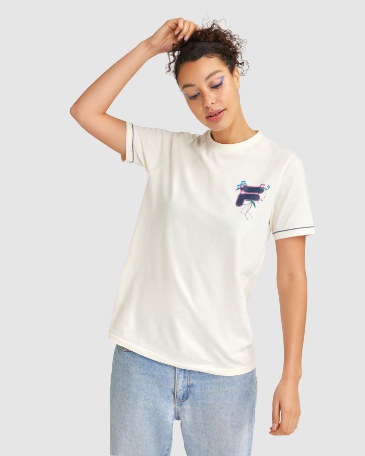 Women's Tally Tee Fila UK Egret