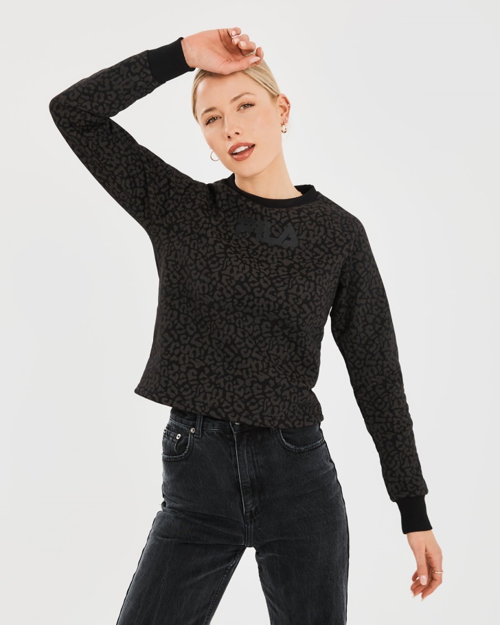 Black Women's Volta Crew Fila UK
