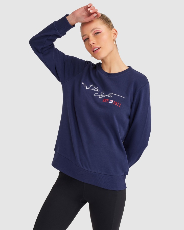 Fila UK New Navy Women's Cinzia Crew